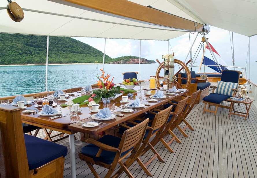 Aft Deck Aboard Yacht FLEURTJE