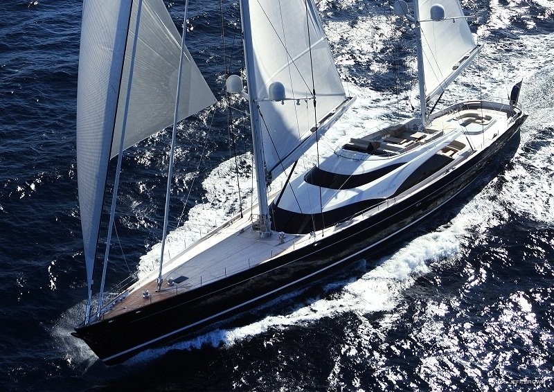 From Above: Yacht TWIZZLE's Cruising Photograph