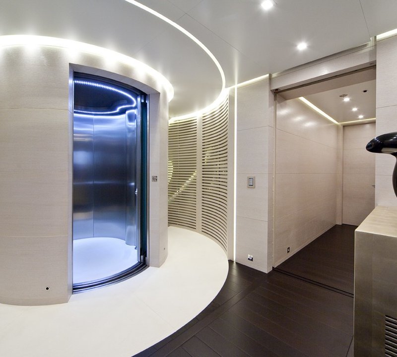 Elevator On Yacht BARAKA