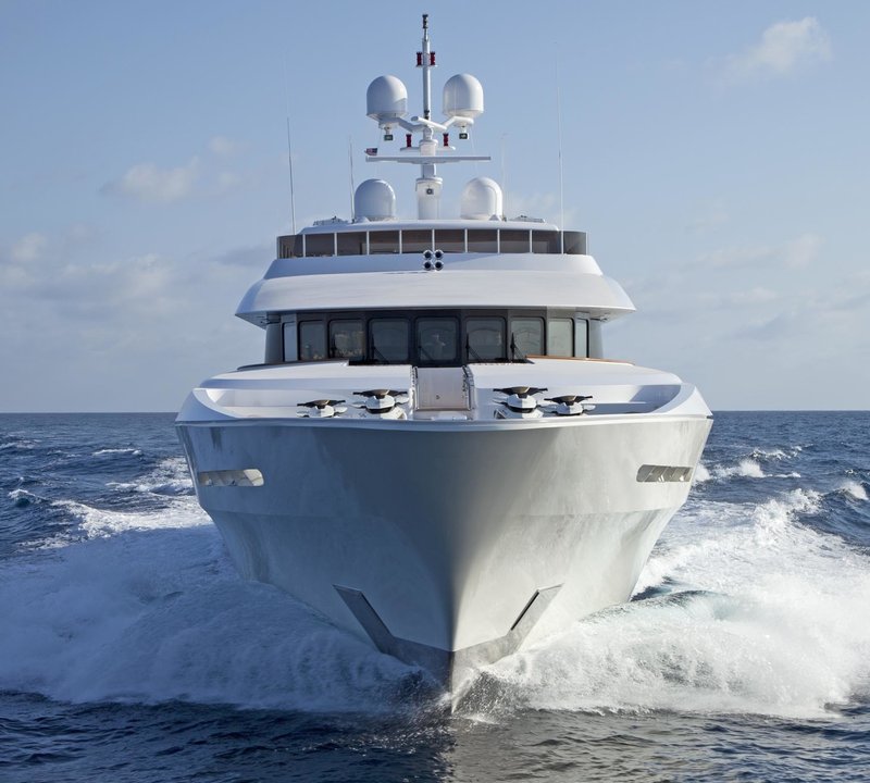 Ship's Bow: Yacht CARPE DIEM's Cruising Photograph