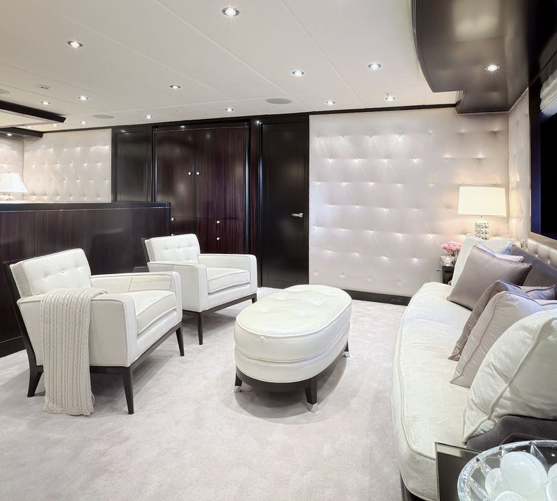 Lounging Sitting: Yacht CARPE DIEM's Main Master Cabin Photograph