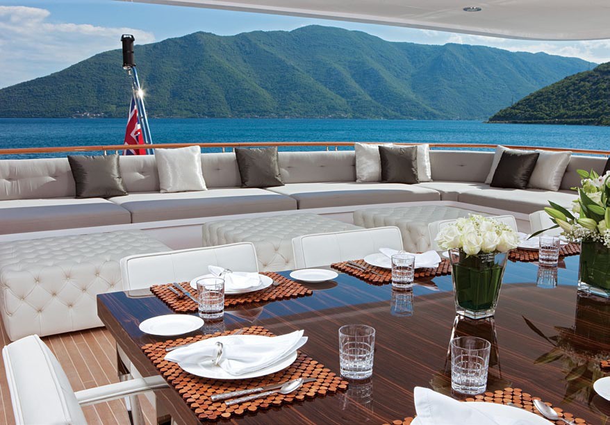 Sky-lounge Aft Deck On Yacht CARPE DIEM