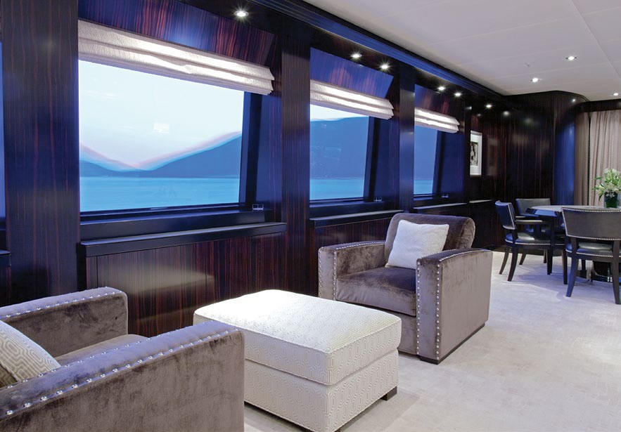 Aspect: Yacht CARPE DIEM's Saloon Pictured