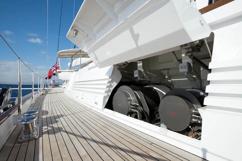 Engine Room Zone Aboard Yacht ETHEREAL