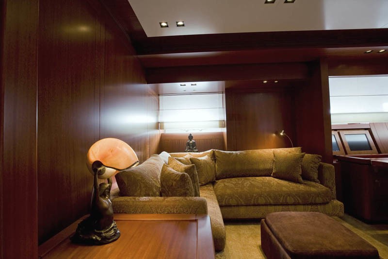 Main Master Saloon On Yacht ETHEREAL