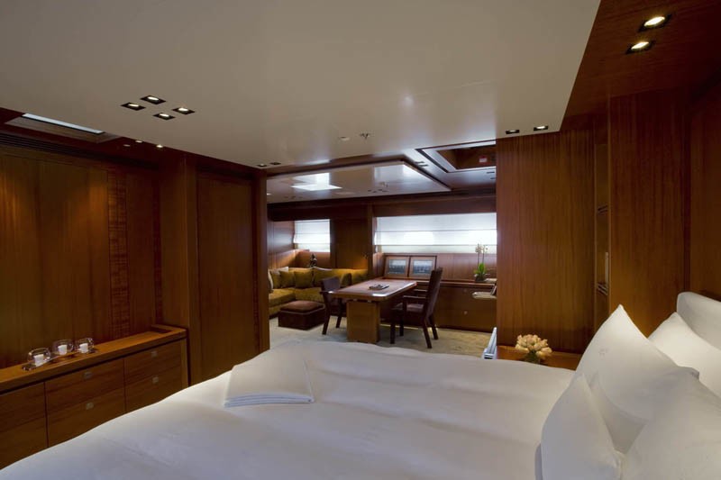 Sitting: Yacht ETHEREAL's Main Master Cabin Captured