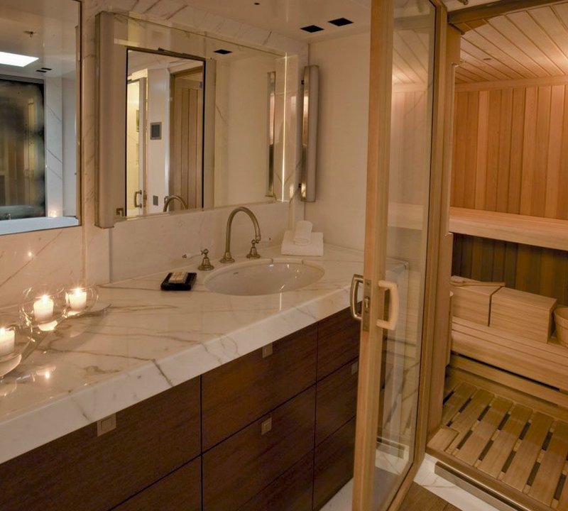 Steam Sauna On Board Yacht ETHEREAL