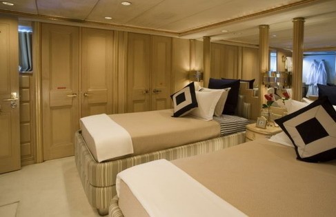Twin Bed Cabin On Board Yacht FAM