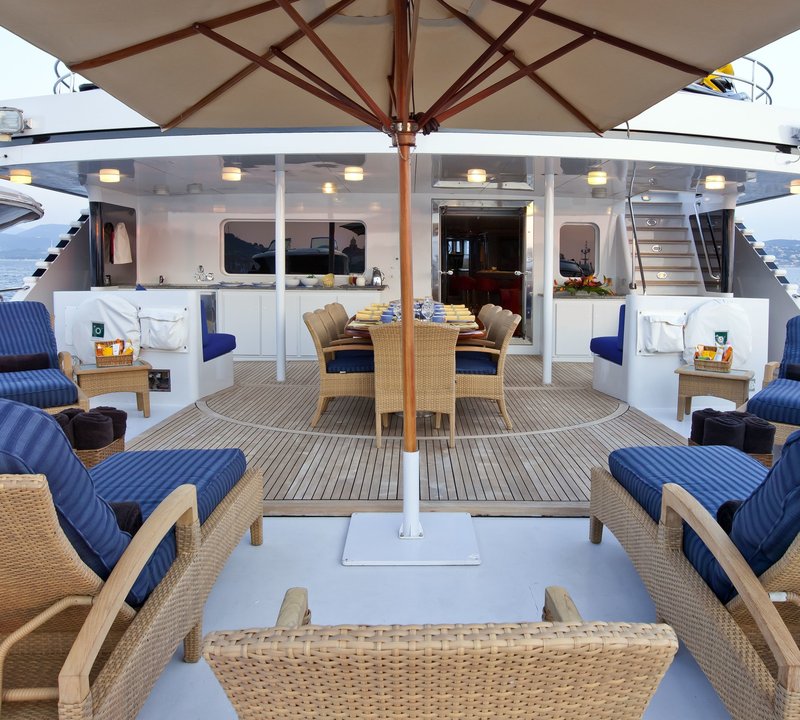 Sun Deck Lounging On Yacht FAM