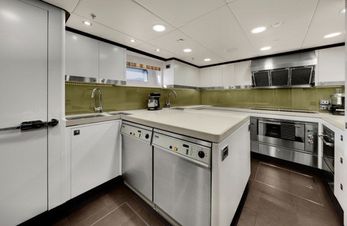 Ship's Galley On Yacht KOKOMO