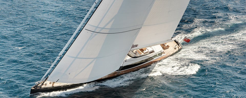 From Above Aspect Aboard Yacht KOKOMO