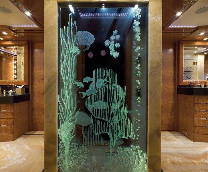 Showering Area On Board Yacht LADY SHERIDAN
