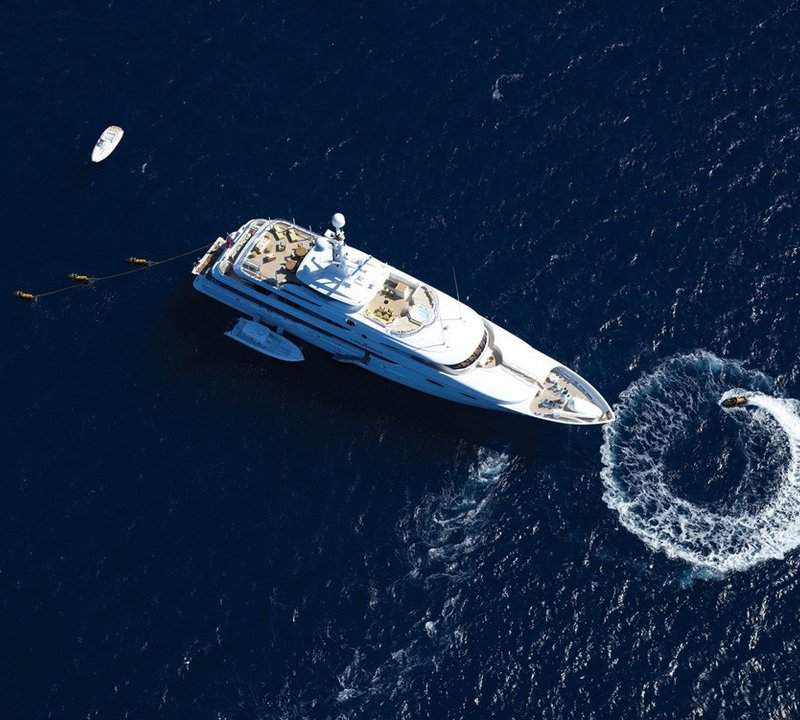 Water Toys: Yacht LADY SHERIDAN's From Above Aspect Captured