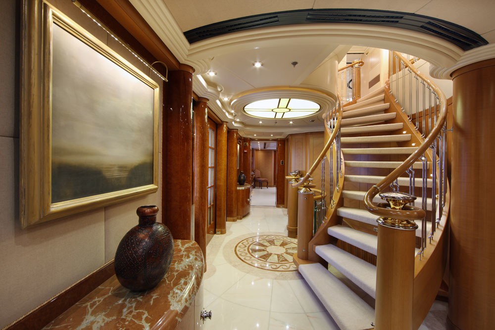 Stairway On Yacht CAPRI