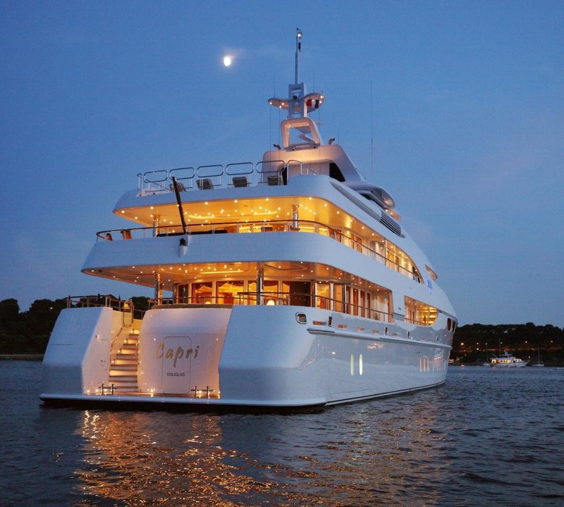 Evening: Yacht CAPRI's Aft Photograph