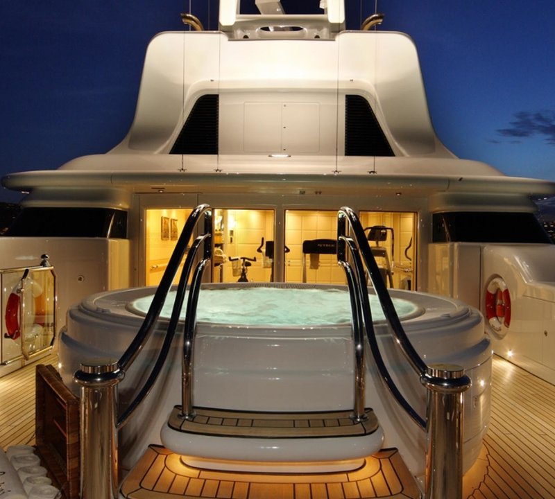 Evening: Yacht CAPRI's Jacuzzi Pool Photograph