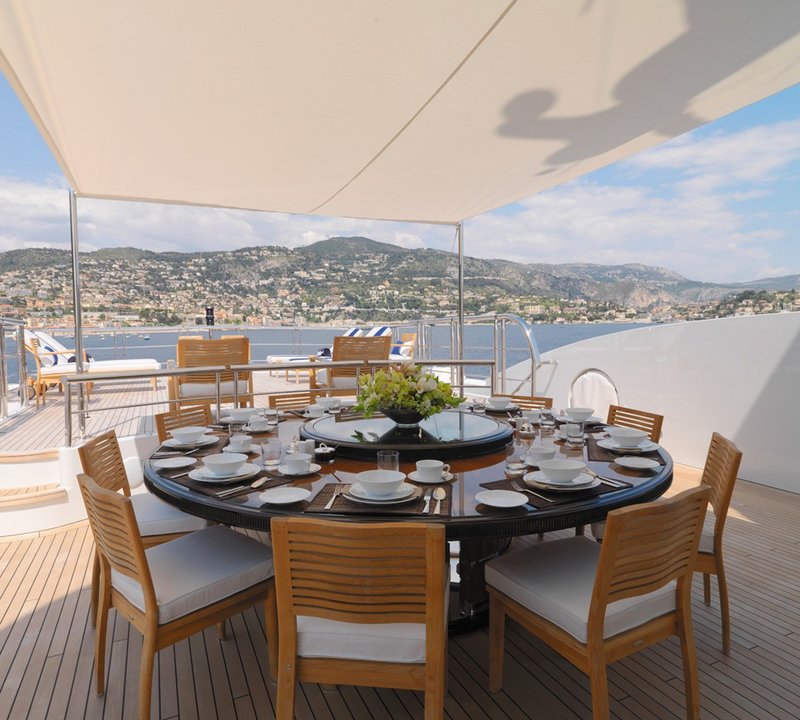 External Eating/dining On Board Yacht MEAMINA