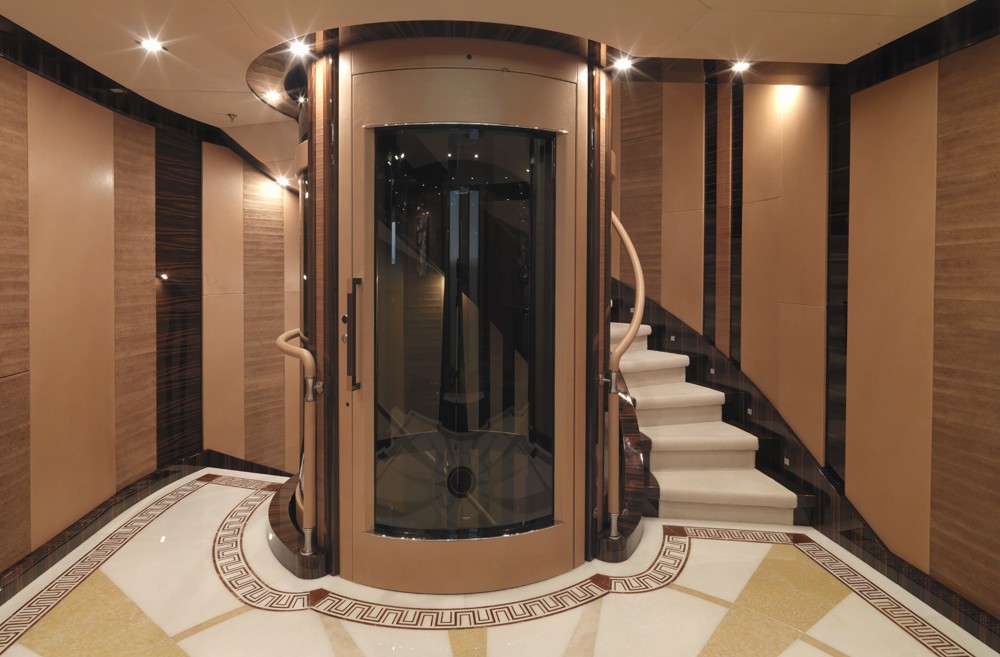 Elevator Aboard Yacht MEAMINA