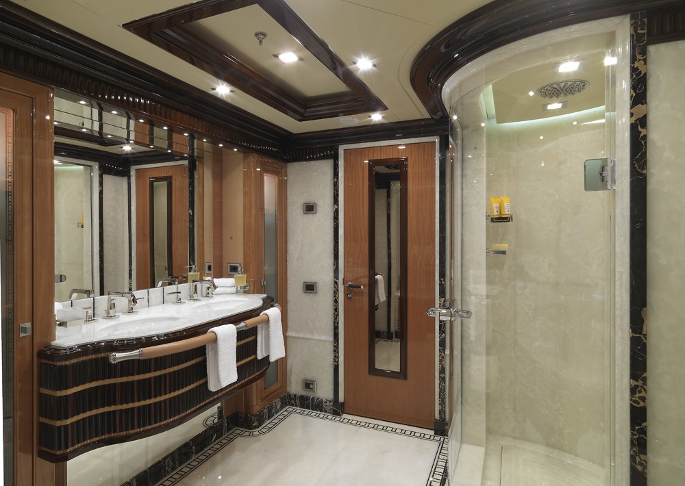Main Master Bath Aboard Yacht MEAMINA