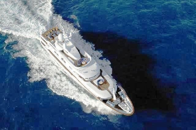 From Above Aspect Aboard Yacht STARFIRE