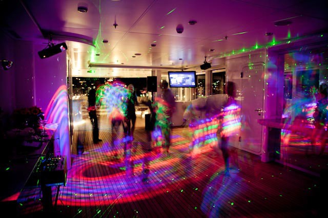 Discotec Cruising On Board Yacht HUNTRESS