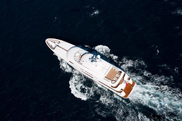 From Above On Board Yacht HUNTRESS