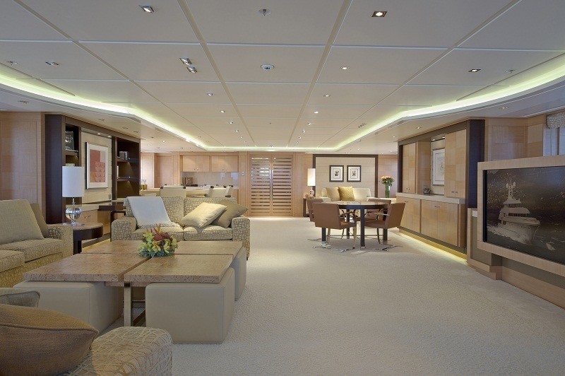 Open Lounging On Yacht HUNTRESS