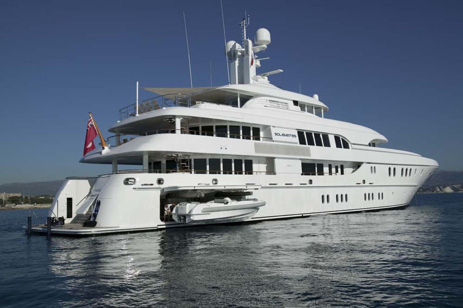Ship's Tender Storage On Board Yacht HUNTRESS