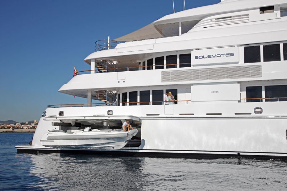 Ship's Tender Launch Aboard Yacht HUNTRESS