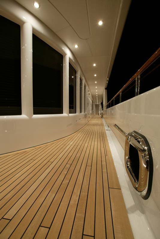 Evening: Yacht HUNTRESS's Balcony Photograph