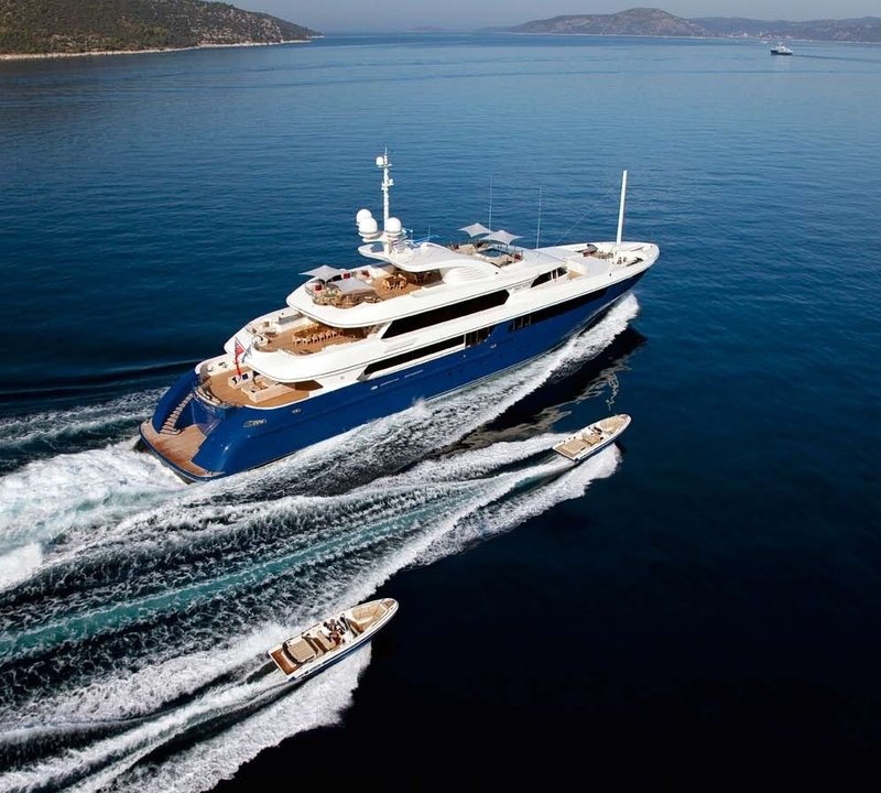 Ship's Tenders Alongside Aboard Yacht MARY-JEAN II