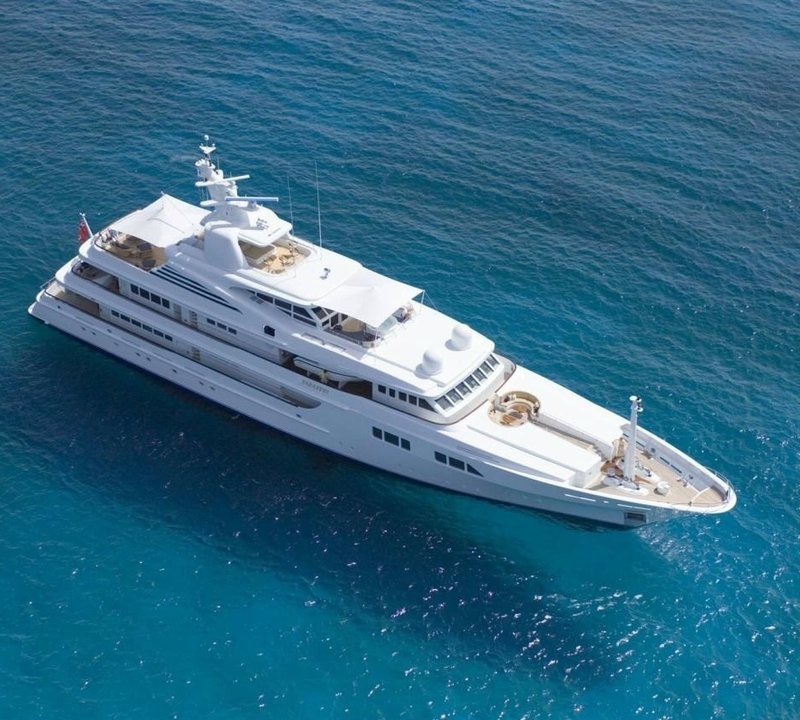 From Above Aspect On Board Yacht PARAFFIN
