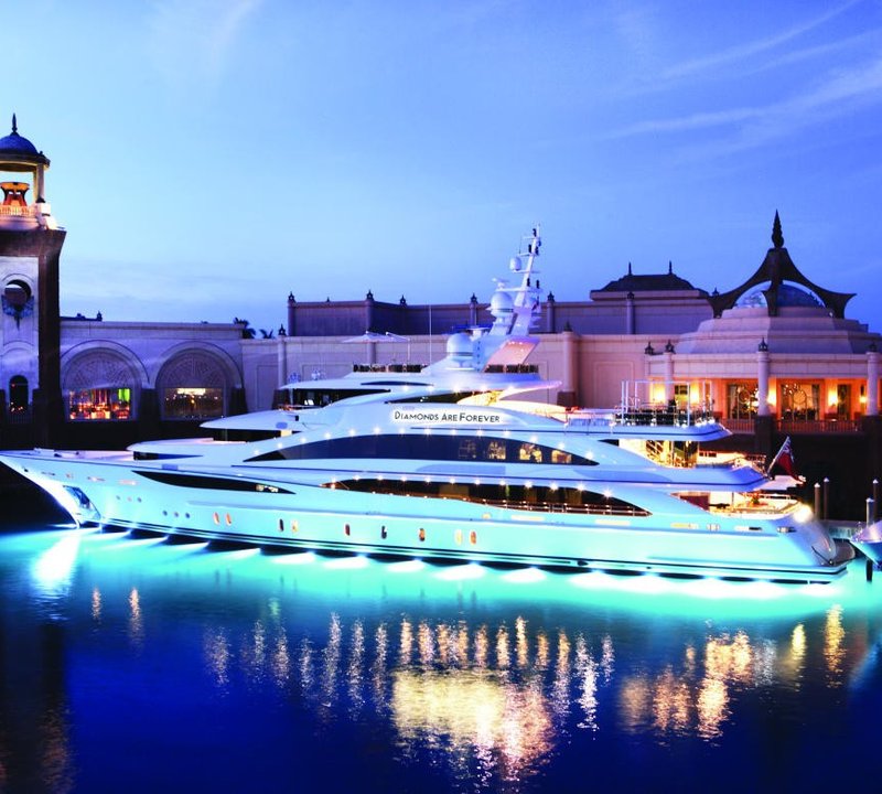 Under Water Lighting Aboard Yacht DIAMONDS ARE FOREVER