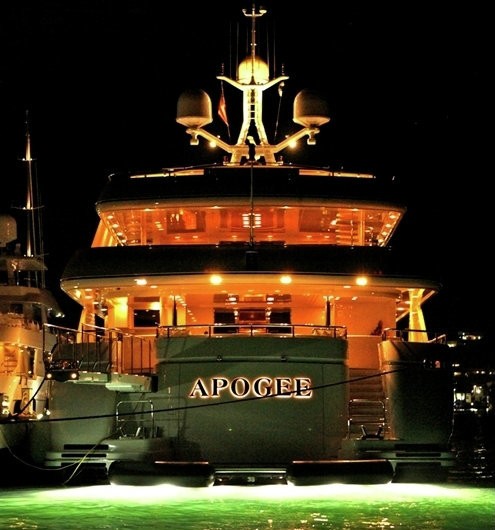 Under Water Lighting On Board Yacht APOGEE
