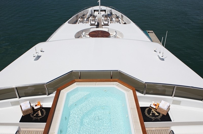 Jacuzzi Pool Aboard Yacht APOGEE