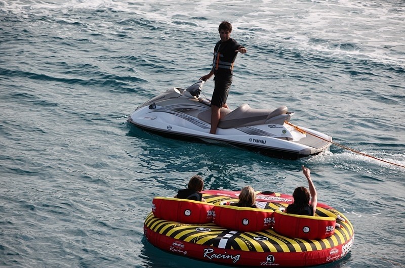 Towing Toys On Board Yacht APOGEE