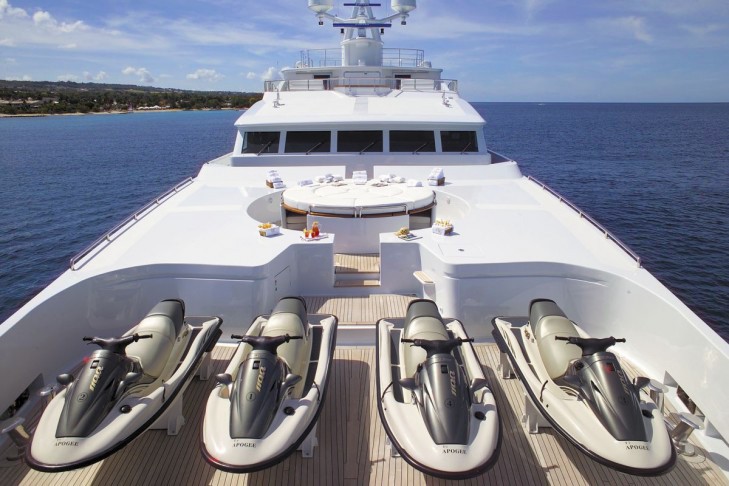 Wave Runners On Yacht APOGEE