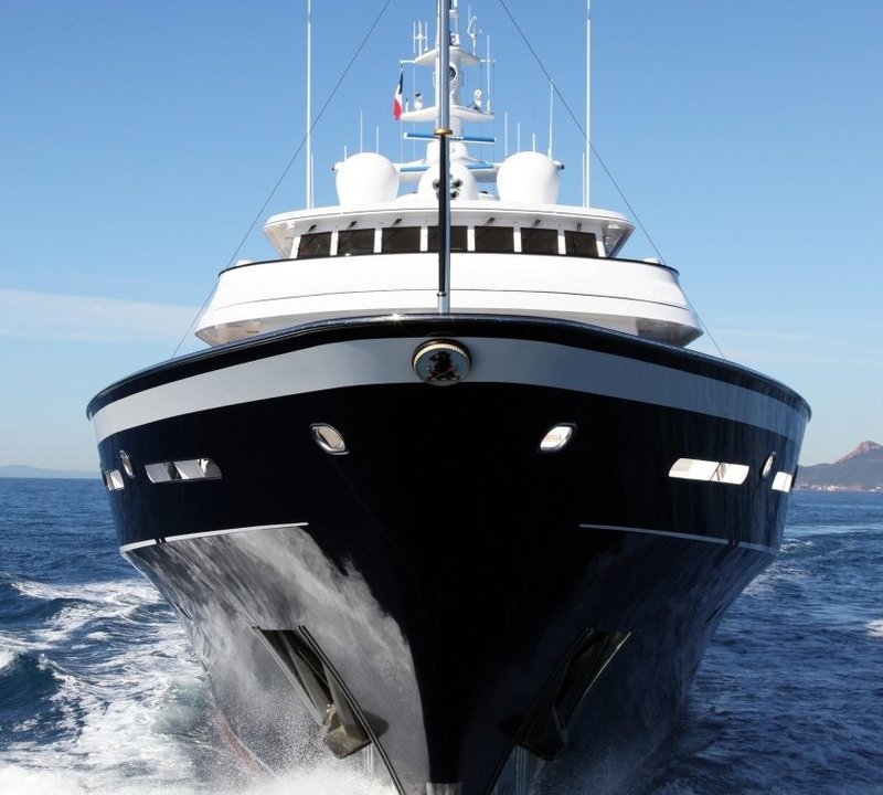 Ship's Bow On Yacht VIRGINIAN