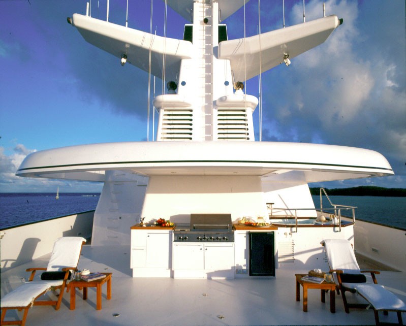 Deck Aspect On Board Yacht VIRGINIAN
