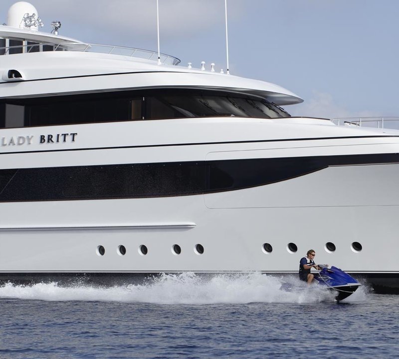 Overview Aspect Including Jetski On Yacht LADY BRITT