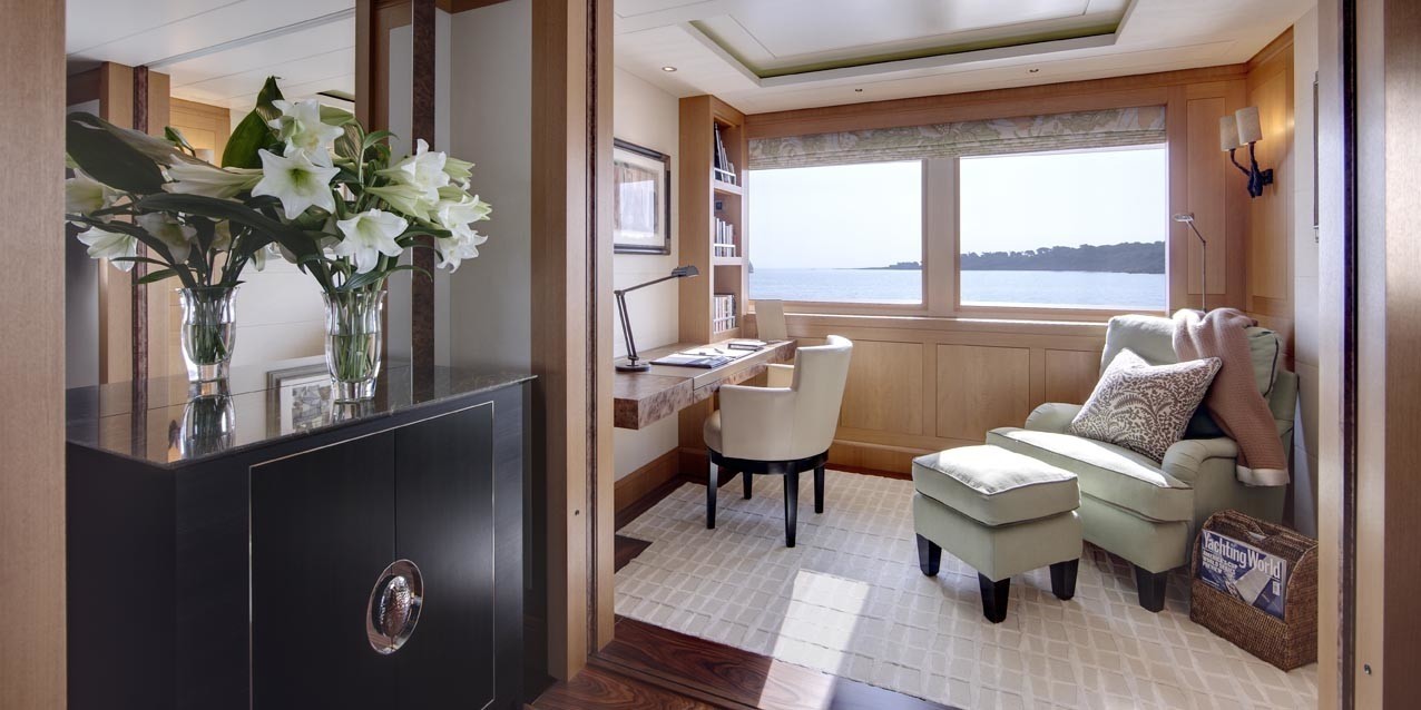 Personal Office Aboard Yacht LADY BRITT