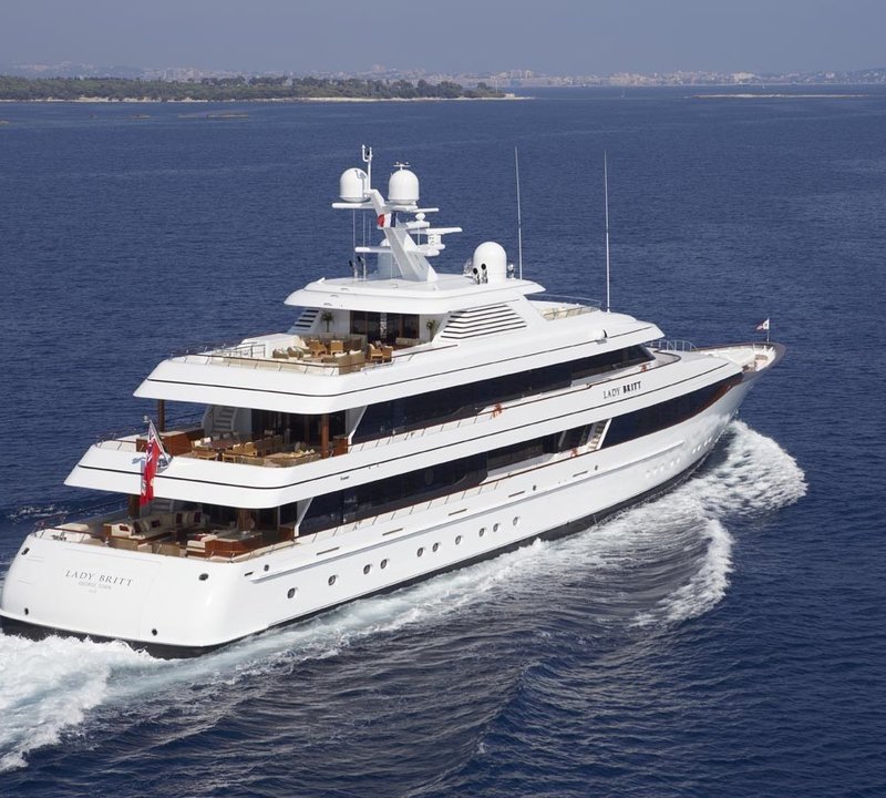 Cruising Including A Aspect Of The Aft Deck On Board Yacht LADY BRITT