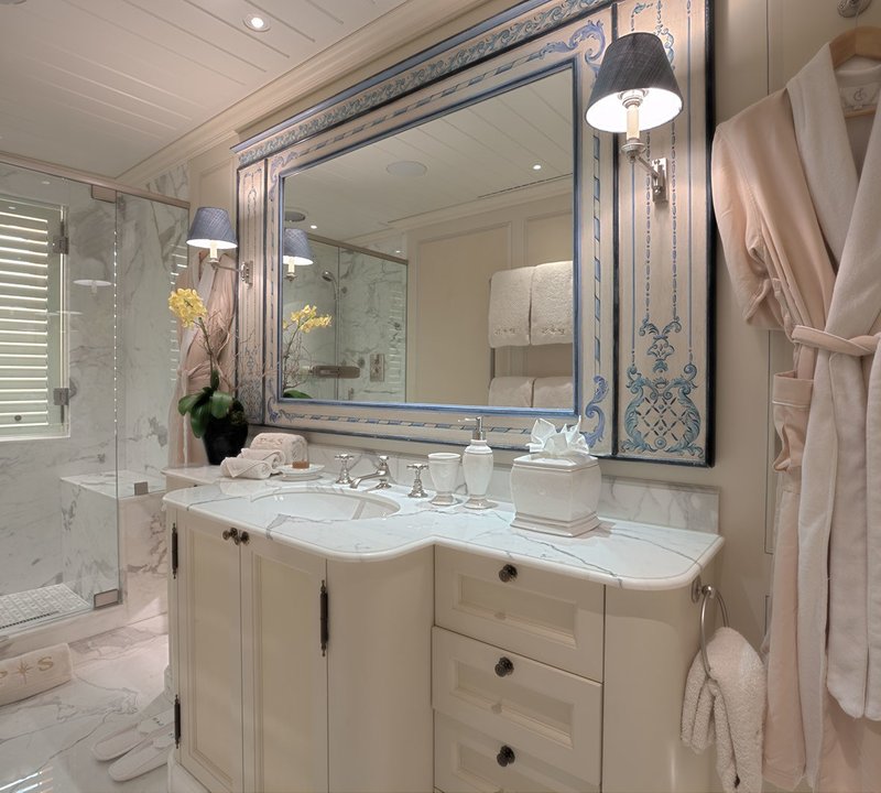 Guest's Bath One On Board Yacht POLAR STAR