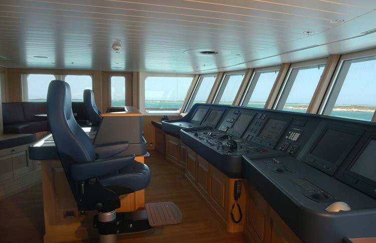 Bridgedeck Aboard Yacht POLAR STAR
