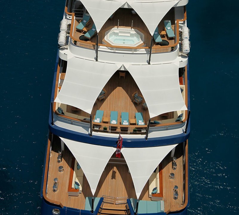 From Above Aspect On Yacht POLAR STAR