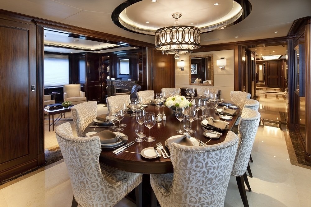 Eating/dining Saloon Aboard Yacht SEANNA