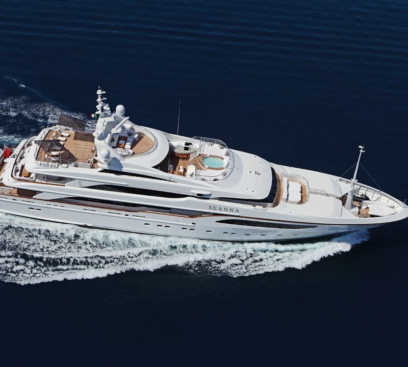 From Above Aspect On Board Yacht SEANNA