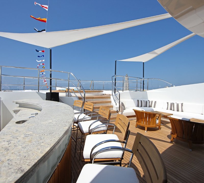 External Drinks Bar Aboard Yacht SEANNA