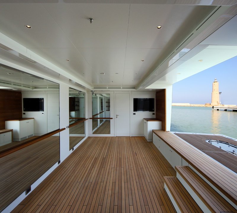 Swimming Deck On Board Yacht SEANNA