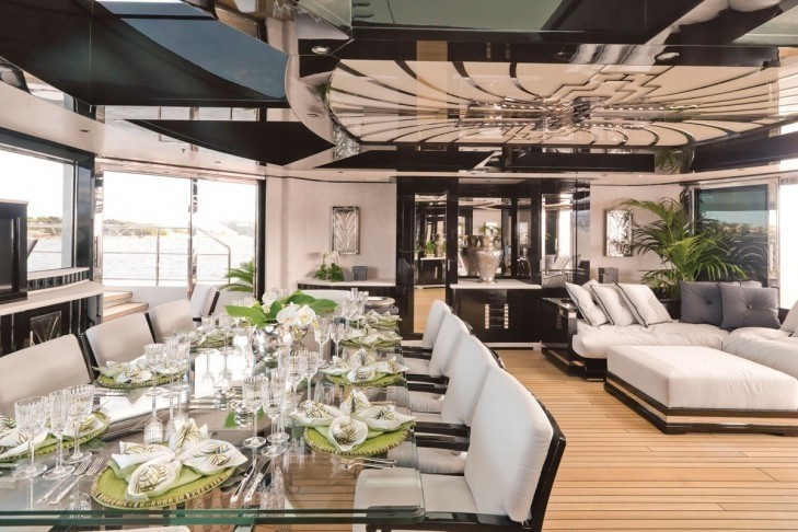 Inside Eating/dining Aboard Yacht SILVER ANGEL